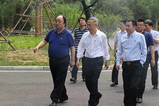 北京市副市长杨斌调研cq9电子通州项目